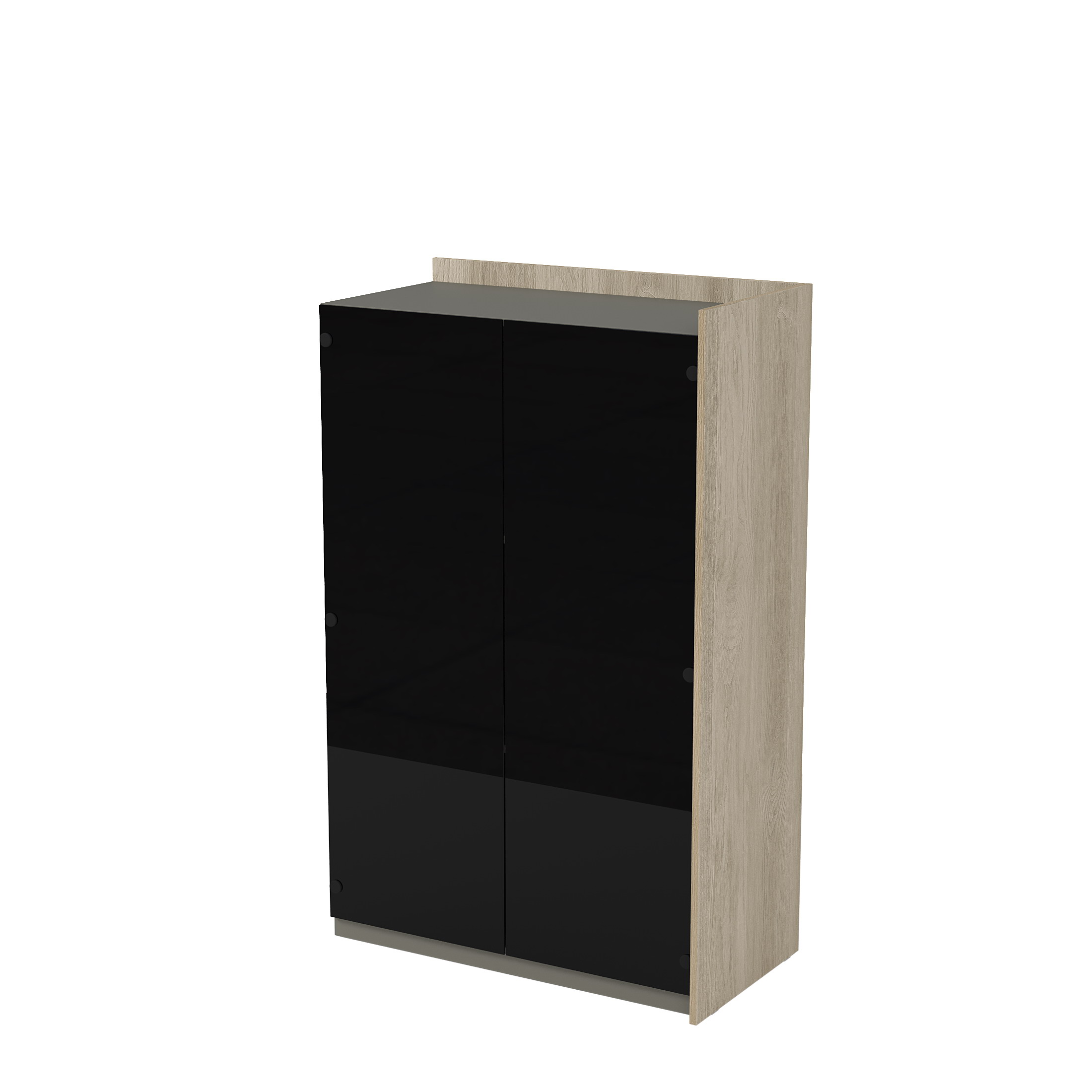 Модуль шкафа, со стеклом, конечный, Magnetic 15ШДС-К.149, 88,4x46x140 см — фото 1