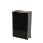 Модуль шкафа, со стеклом, начальный, Magnetic 15ШДС-Н.149, 88,4x46x140 см