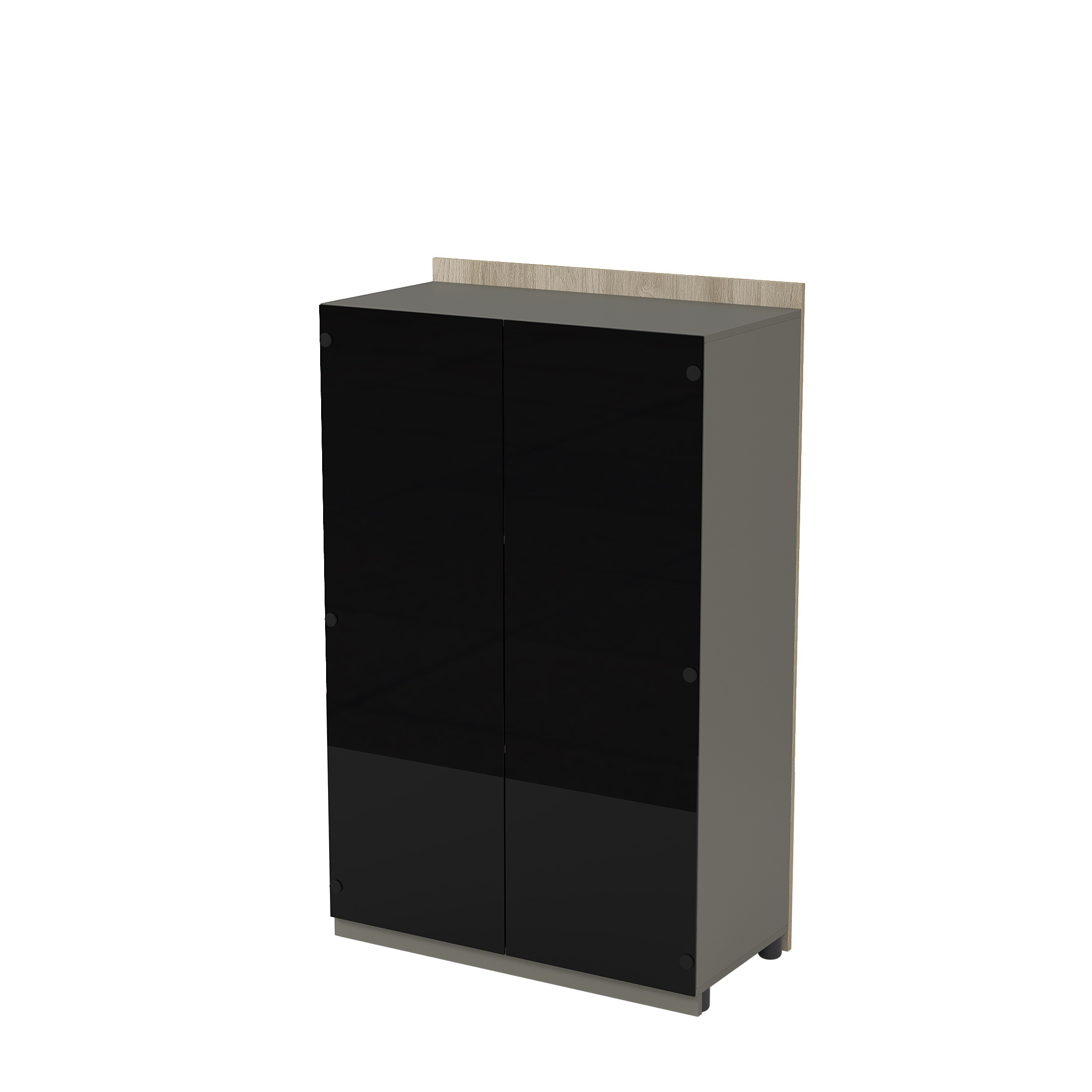 Модуль шкафа, со стеклом, средний, Magnetic 15ШДС-С.149, 86,8x46x140 см — фото 1