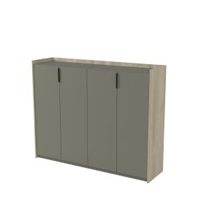 Шкаф средний, двусоставный, Magnetic 15ШДС.1401, 176,8x46x140 см