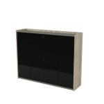 Шкаф средний, со стеклом, двусоставный, Magnetic 15ШДС.1403, 176,8x46x140 см