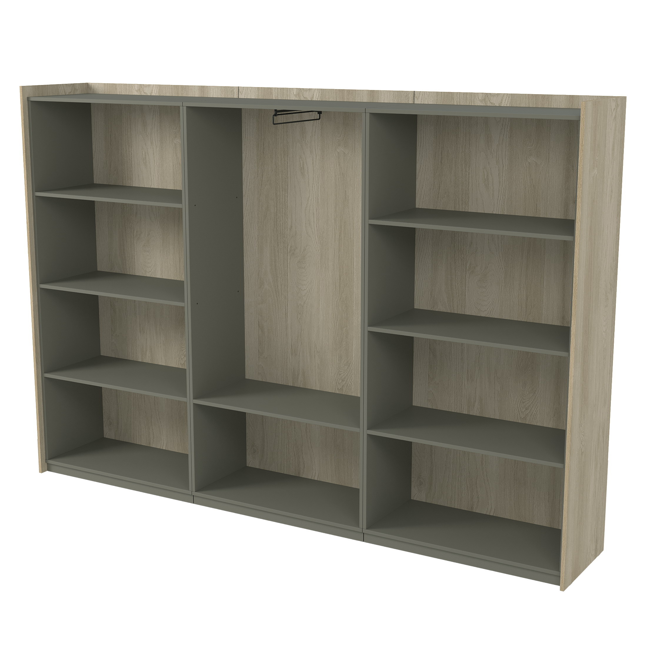 Шкаф высокий, комбинированный, трехсоставный, Magnetic 15ШТС.1810, 263,6x46x182,8 см — фото 2