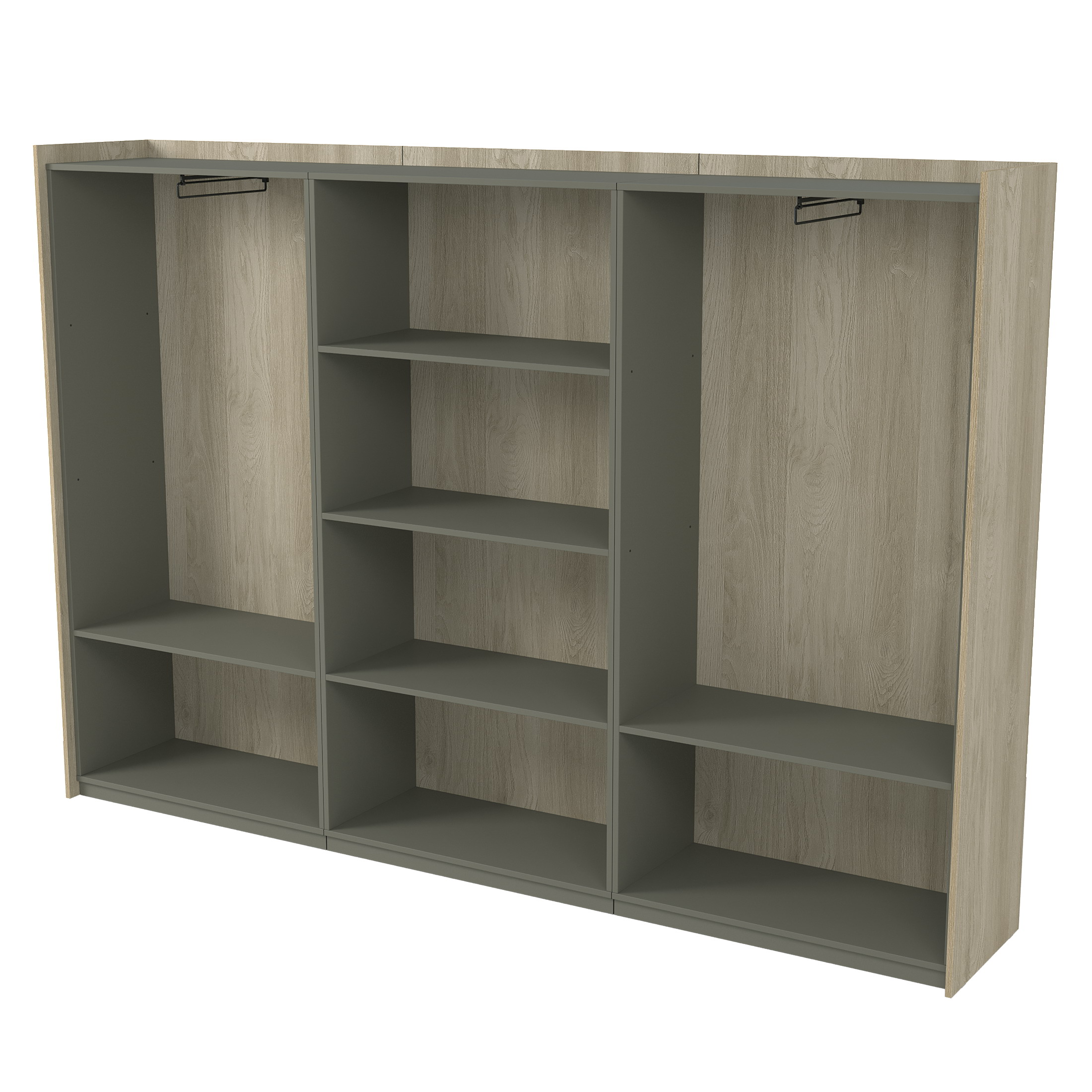 Шкаф высокий, комбинированный, трехсоставный, Magnetic 15ШТС.1811, 263,6x46x182,8 см — фото 2