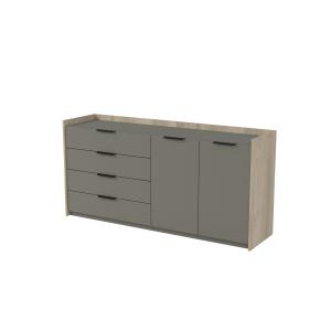 Тумба двусоставная, с ящиками метаб), Magnetic 15ТДС.801, 176,8x46x86 см