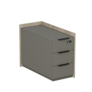 Тумба опорная, угл, с ящ, с код замком (универс: прав/лев), Magnetic 15ТОУЯ-КЗ-ШД.609, 88,4x40,4x67 см