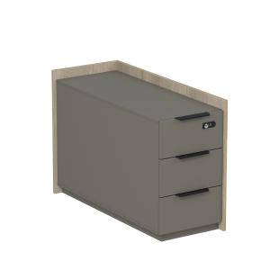 Тумба опорная, угл, с ящ, с код замком (универс: прав/лев), Magnetic 15ТОУЯ-КЗ-ШД.610, 98,4x40,4x67 см