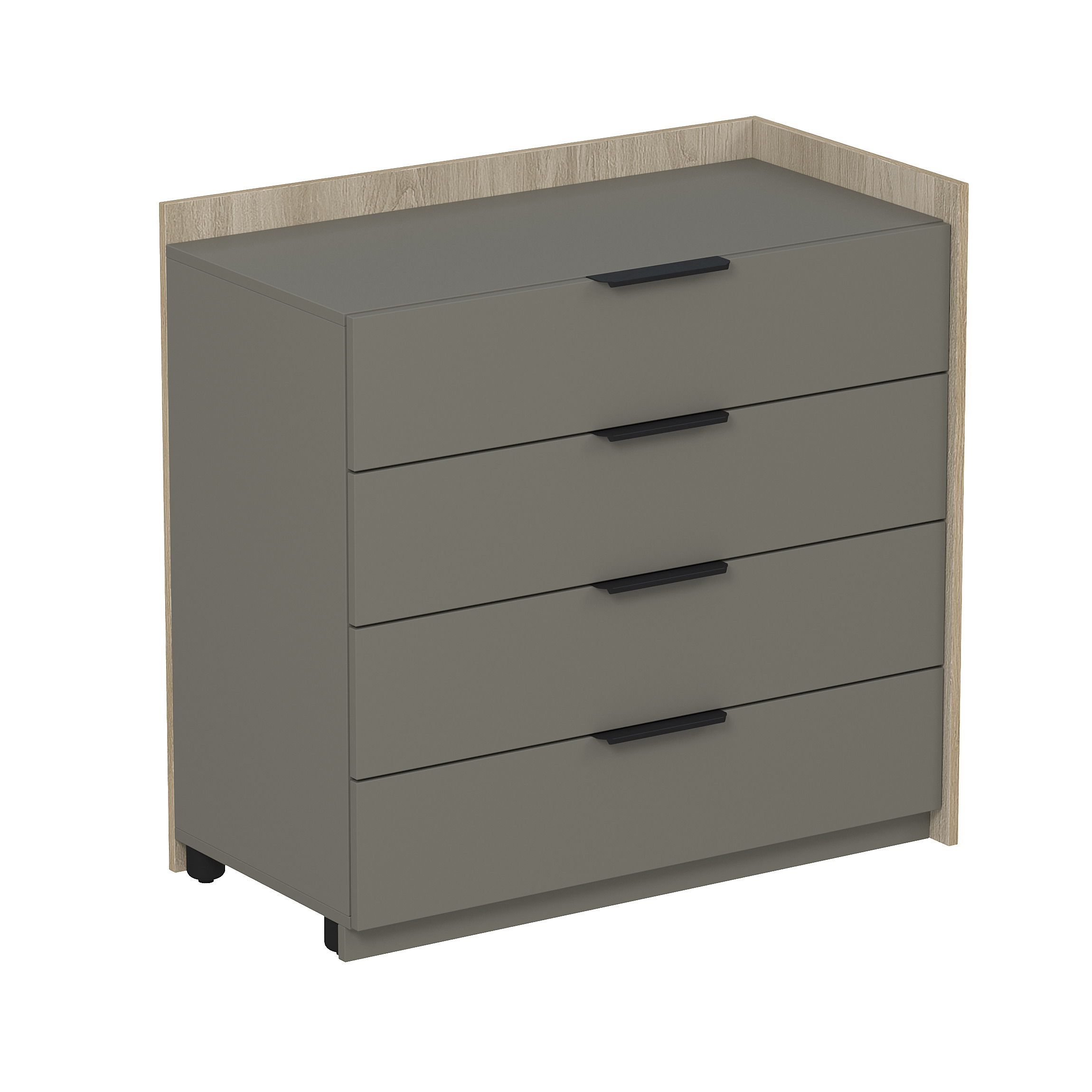 Модуль тумбы с ящиками метаб), конечный, Magnetic 15ТЯ-К.809, 88,4x46x86 см