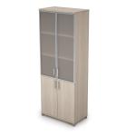 Шкаф для документов высокий со стеклом, Avance 6ШД.005.4, 80х45х211,6 см