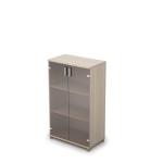 Шкаф для документов средний со стеклом, Avance 6Ш.017.3, 80х45х134,8 см