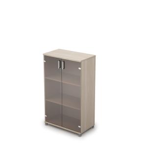 Шкаф для документов средний со стеклом, Avance 6Ш.017.3, 80х45х134,8 см